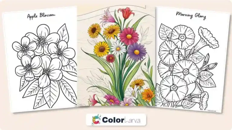 Flower Coloring Pages