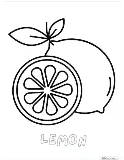 Fruit Coloring Pages