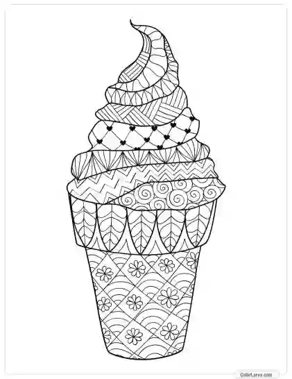 Ice Cream Coloring Pages