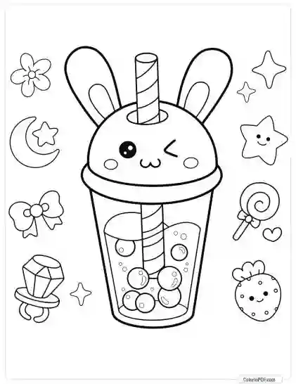 Kawaii Coloring Pages