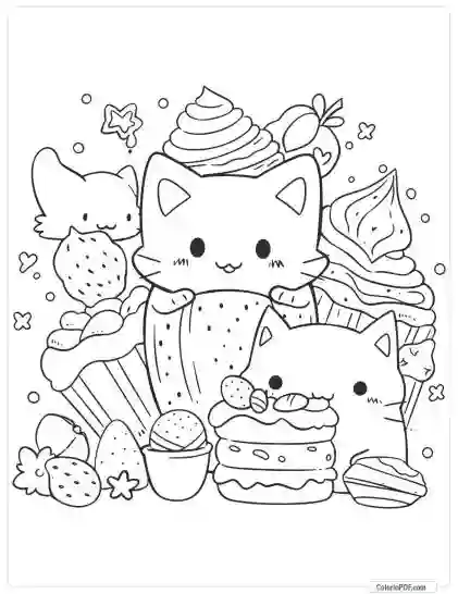 Kawaii Coloring Pages