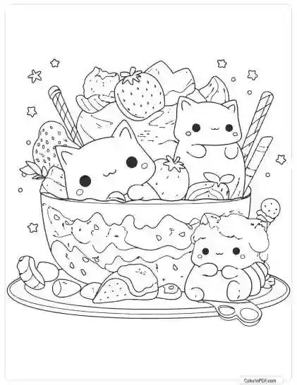 Kawaii Coloring Pages