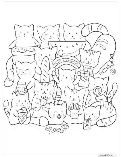 Kawaii Coloring Pages