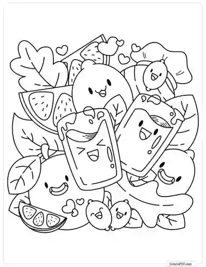 Kawaii Coloring Pages