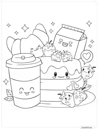 Kawaii Coloring Pages