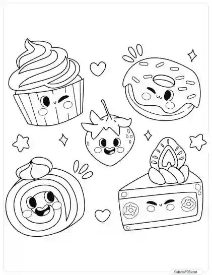 Kawaii Coloring Pages