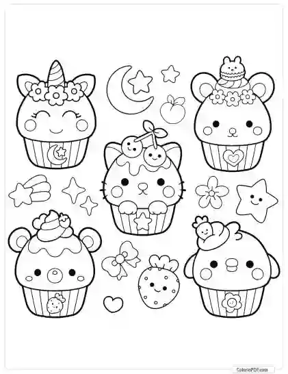 Kawaii Coloring Pages