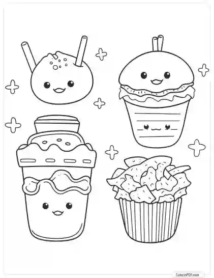 Kawaii Coloring Pages