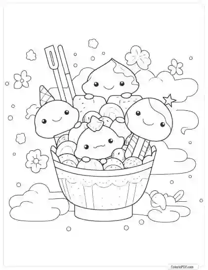 Kawaii Coloring Pages