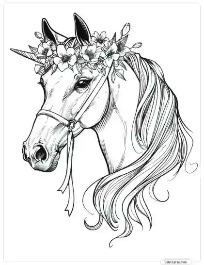 Magic Horse Coloring Pages