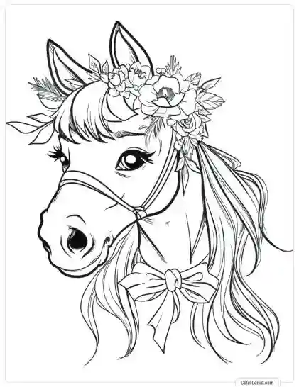 Magic Horse Coloring Pages