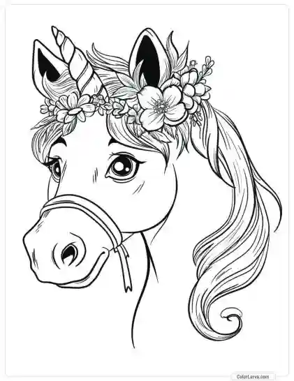 Magic Horse Coloring Pages