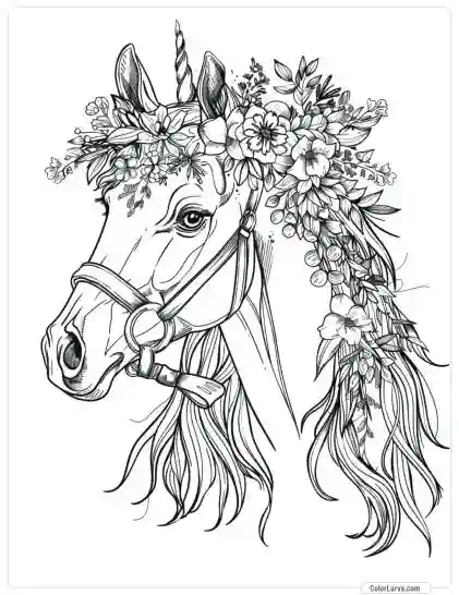 Magic Horse Coloring Pages