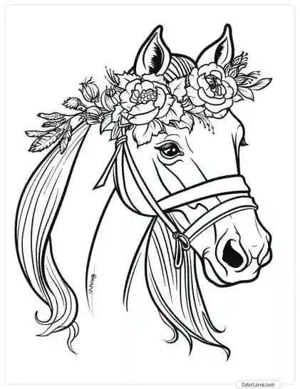 Magic Horse Coloring Pages