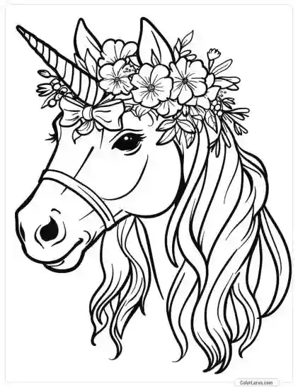 Magic Horse Coloring Pages