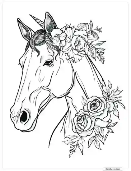 Magic Horse Coloring Pages