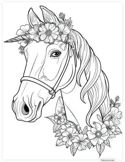 Magic Horse Coloring Pages