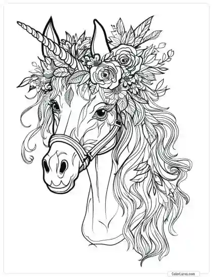 Magic Horse Coloring Pages