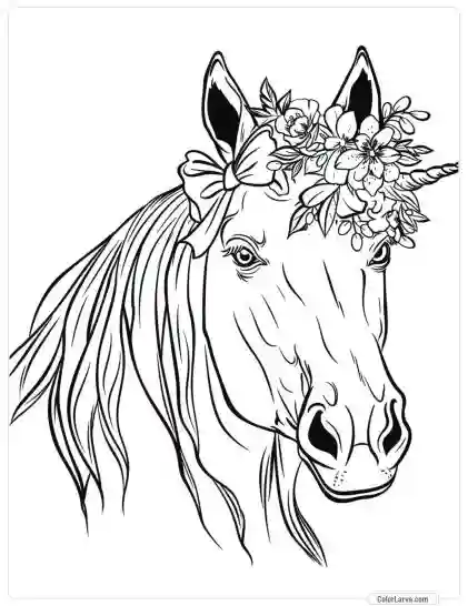 Magic Horse Coloring Pages