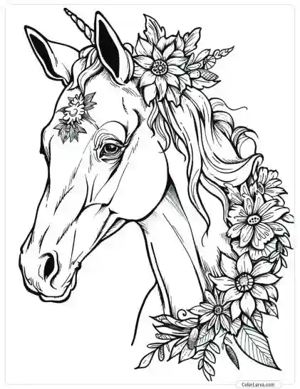 Magic Horse Coloring Pages