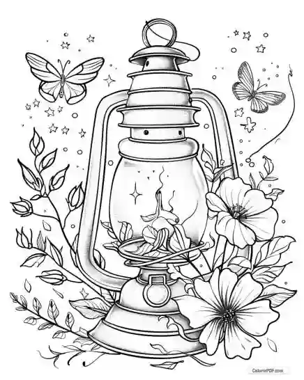 Magic Lantern Coloring Pages