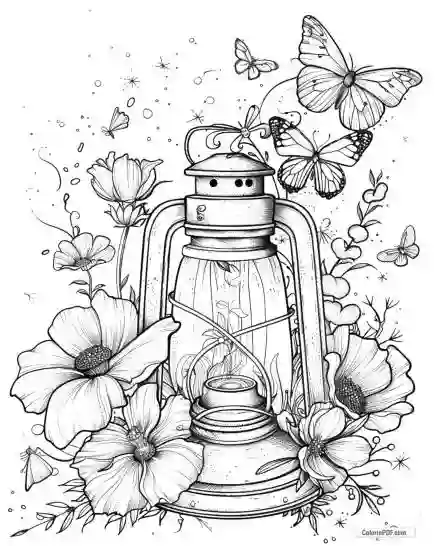 Magic Lantern Coloring Pages