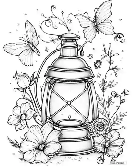 Magic Lantern Coloring Pages