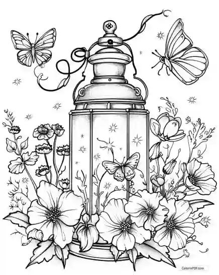 Magic Lantern Coloring Pages