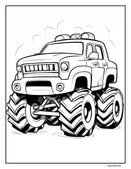 Monster Truck Coloring Pages