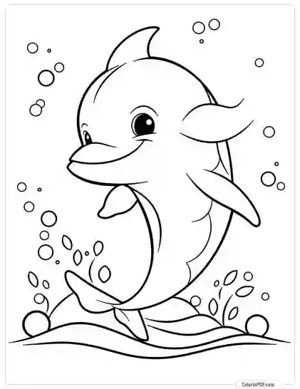 Ocean Animals Coloring Pages for Kids