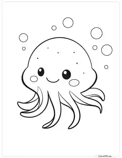 Ocean Animals Coloring Pages for Kids