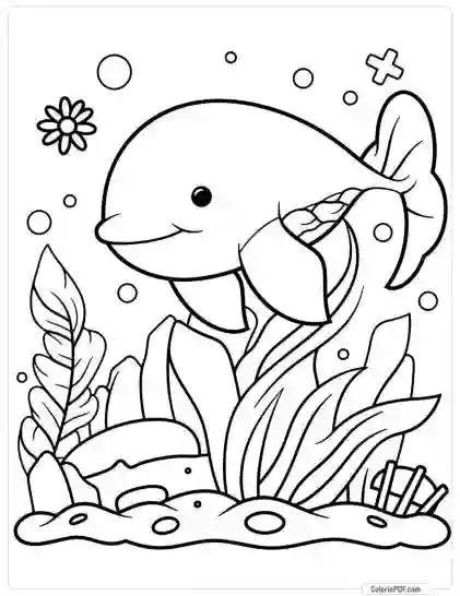 Ocean Animals Coloring Pages for Kids