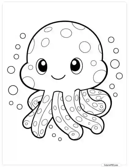 Ocean Animals Coloring Pages for Kids