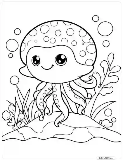 Ocean Animals Coloring Pages for Kids