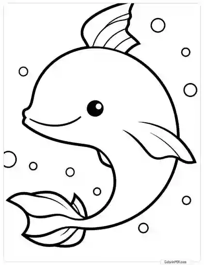 Ocean Animals Coloring Pages for Kids