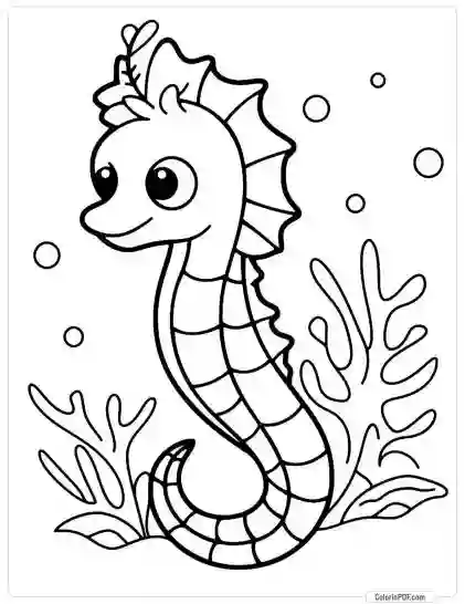 Ocean Animals Coloring Pages for Kids