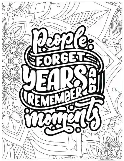 Quote Coloring Pages