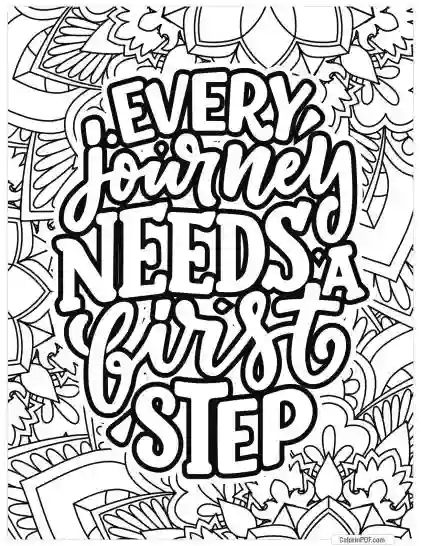 Quote Coloring Pages