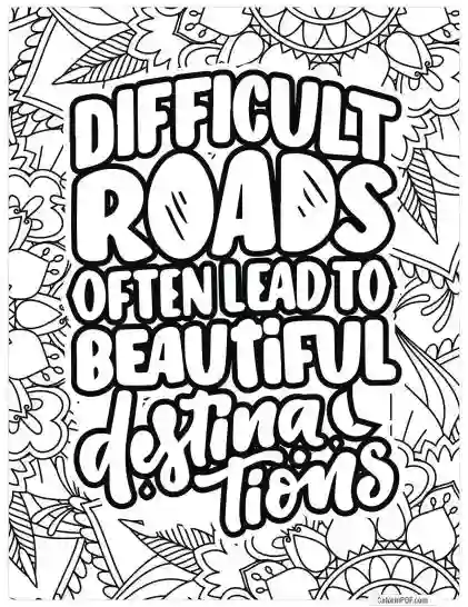 Quote Coloring Pages