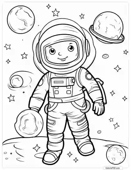 Space Coloring Pages for Kids