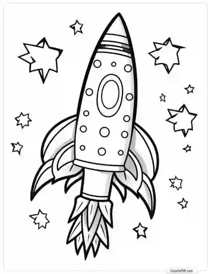 Space Coloring Pages for Kids