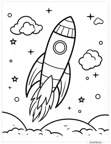 Space Coloring Pages for Kids