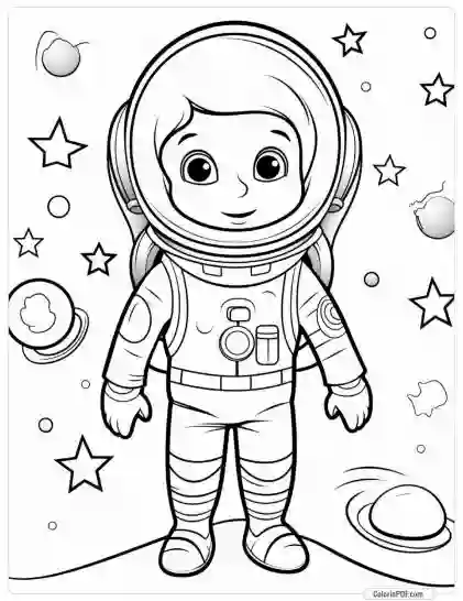 Space Coloring Pages for Kids