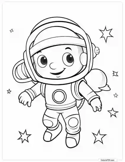 Space Coloring Pages for Kids