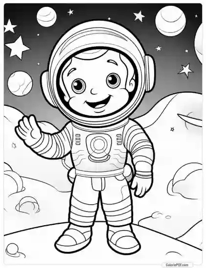 Space Coloring Pages for Kids