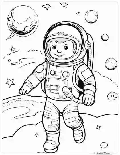 Space Coloring Pages for Kids