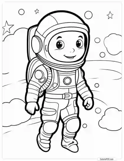 Space Coloring Pages for Kids