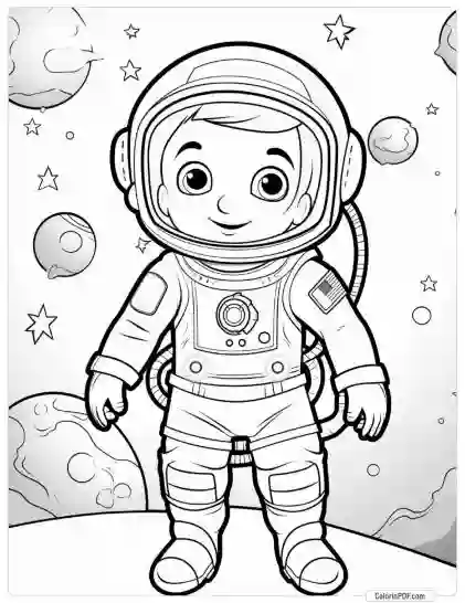 Space Coloring Pages for Kids