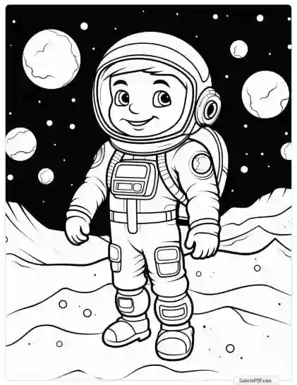 Space Coloring Pages for Kids