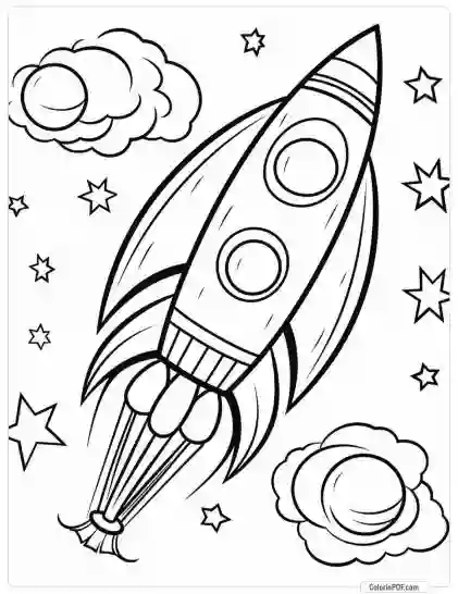 Space Coloring Pages for Kids